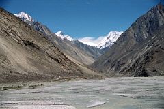 10 View From Trail After Korophon To Braldu River And Trail From Jhola To Paiju